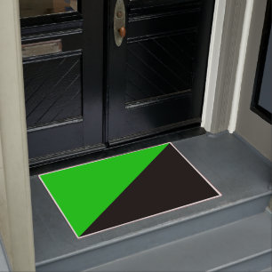 Flag of Green Anarchism Doormat