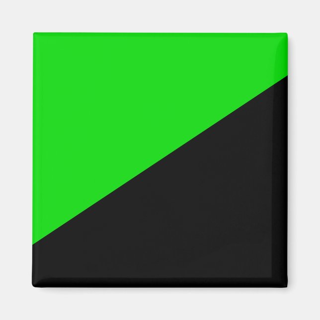 Flag of Green Anarchism Magnet (Front)