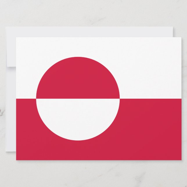 Flag of Greenland Card (Front)