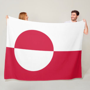 Flag of Greenland Fleece Blanket