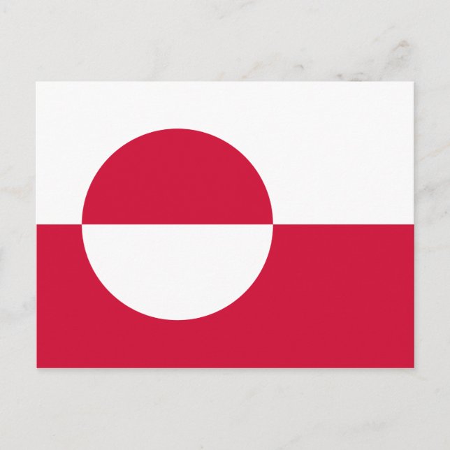Flag of Greenland Postcard (Front)