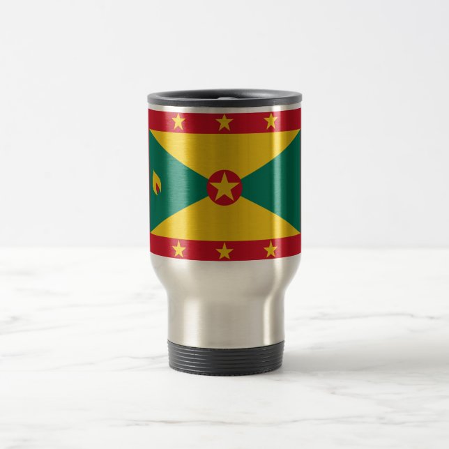 Flag of Grenada Travel/Commuter Mug (Center)