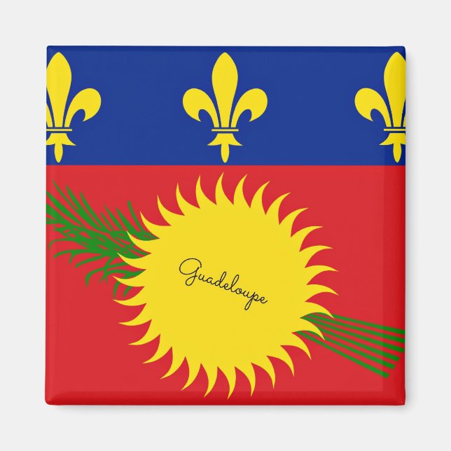 Flag of Guadeloupe Magnet (Front)