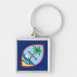 Flag of Guam Key Ring