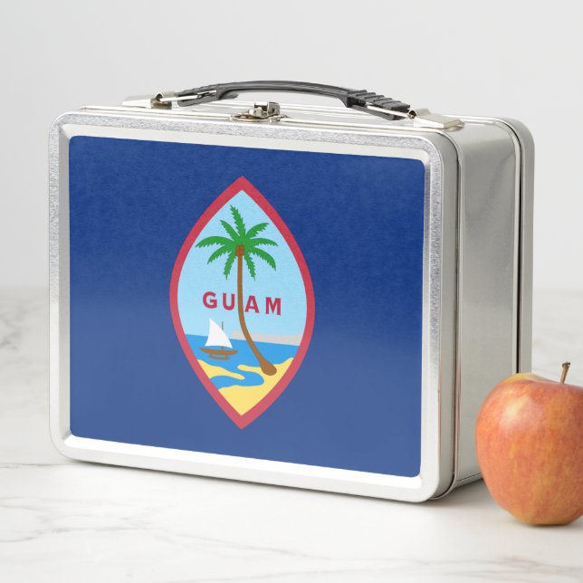 Flag of Guam Metal Lunch Box (In Situ)