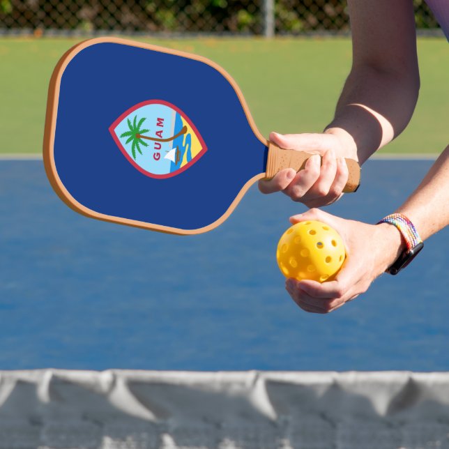 Flag of Guam Pickleball Paddle (Insitu)