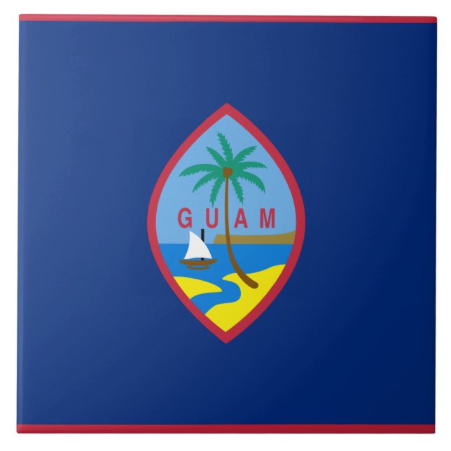 Flag of Guam Tile (Front)