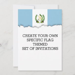 Flag of Guatamala Invitation