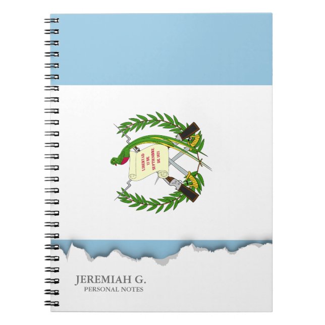 Flag of Guatamala Notebook (Front)