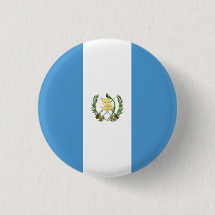Flag of Guatemala 3 Cm Round Badge