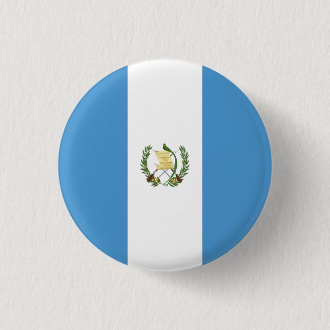Flag of Guatemala 3 Cm Round Badge (Front)