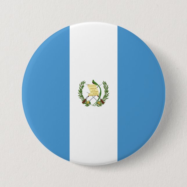 Flag of Guatemala 7.5 Cm Round Badge (Front)