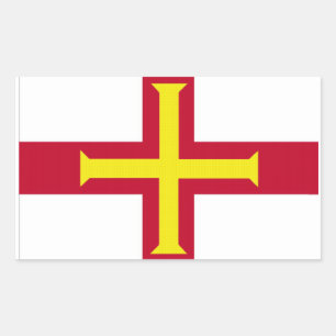 Flag of Guernsey Rectangular Sticker