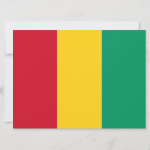 Flag of Guinea (African Country) Card