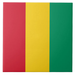 Flag of Guinea (African Country) Tile