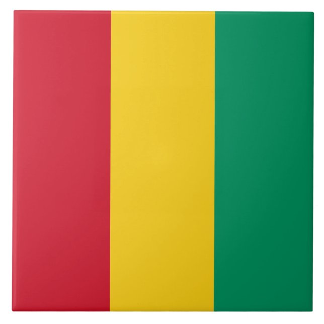 Flag of Guinea (African Country) Tile (Front)