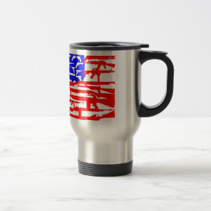 Flag Of Guns 2nd Amendment Travel Mug