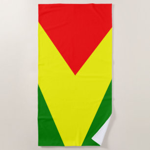 Flag of Guyana Beach Towel