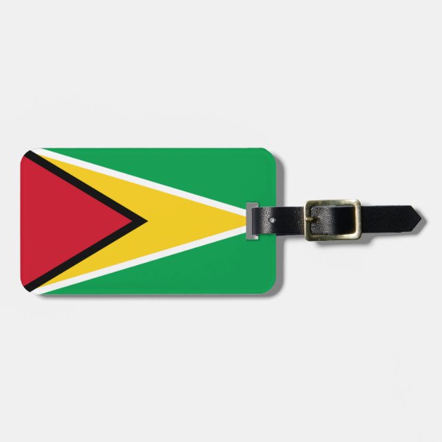 Flag of Guyana Easy ID Personal Luggage Tag (Front Horizontal)