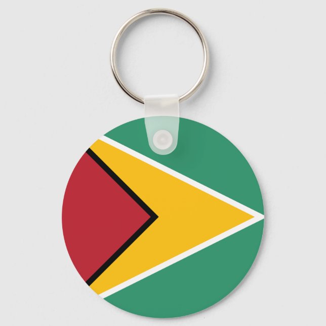 Flag of Guyana Key Ring (Front)