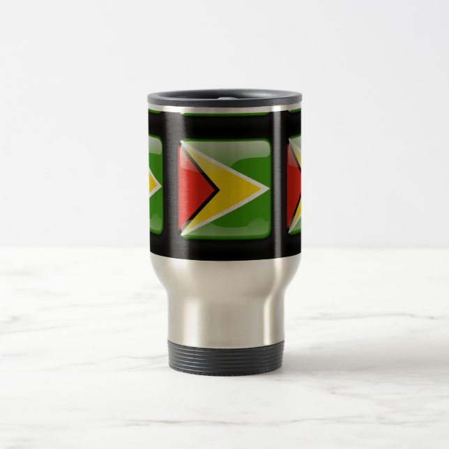 Flag of Guyana Travel Mug (Center)