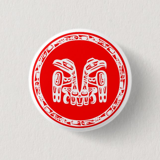 Flag of Haida 3 Cm Round Badge (Front)