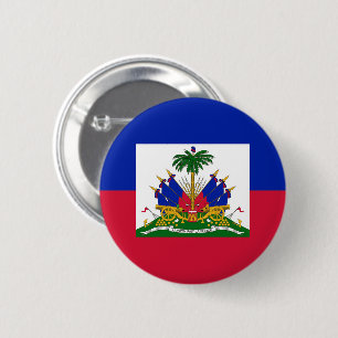 Flag of Haiti 6 Cm Round Badge