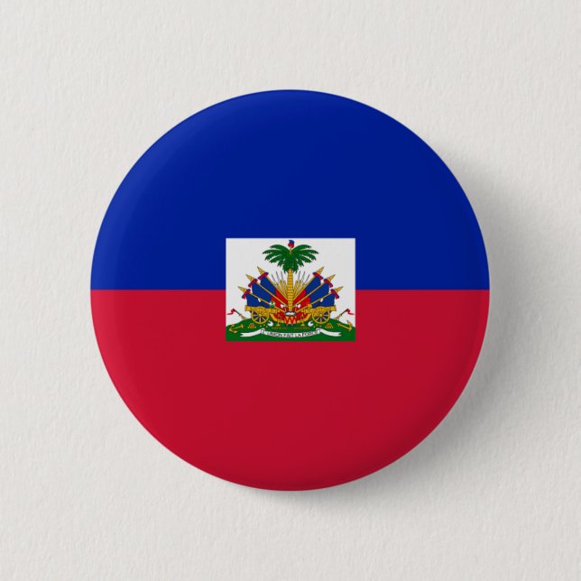 Flag of Haiti 6 Cm Round Badge (Front)