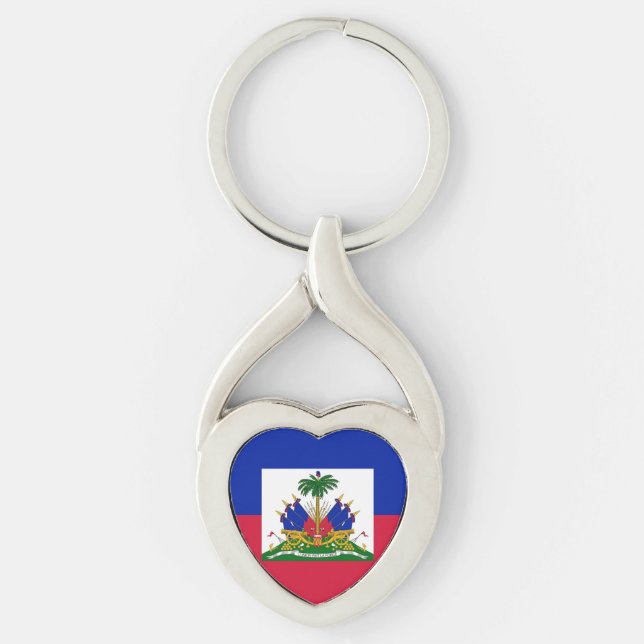 Flag of Haiti Key Ring (Front)