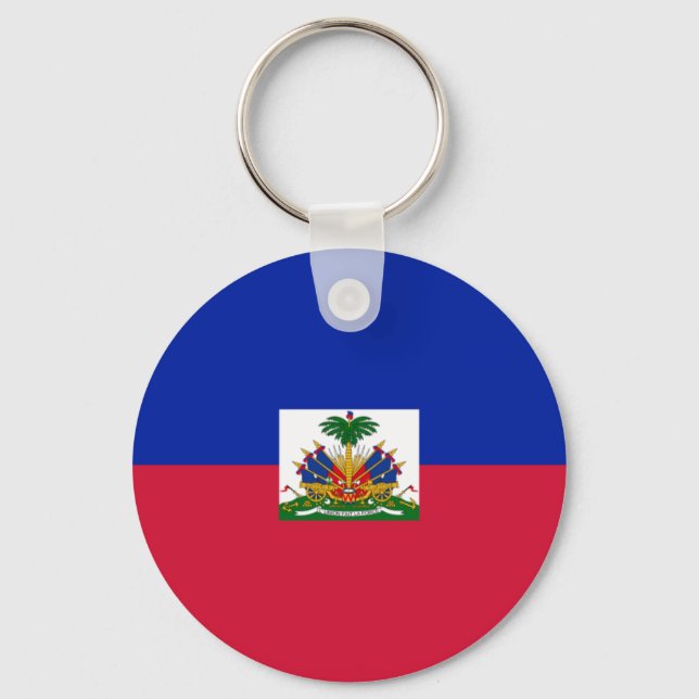 Flag of Haiti Key Ring (Front)