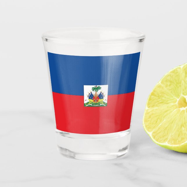 Flag of Haiti Shot Glass (Front)