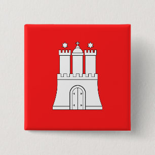Flag of Hamburg Button