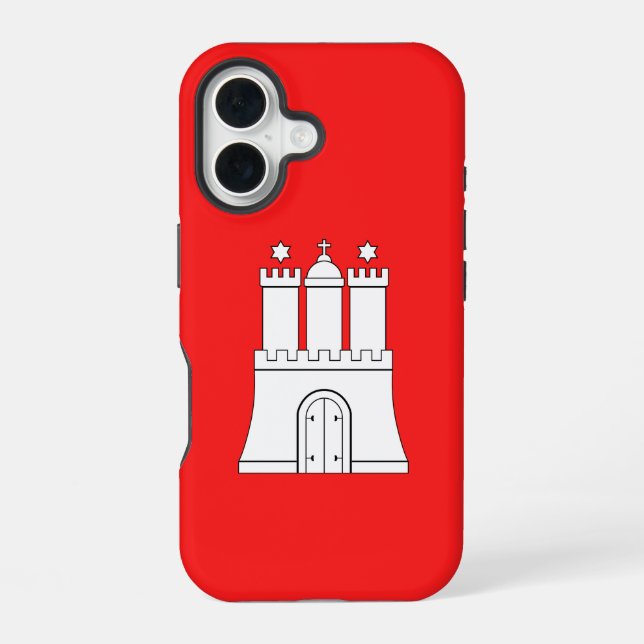 Flag of Hamburg  iPhone 16 Case (Back)
