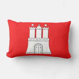 Flag of Hamburg Lumbar Pillow