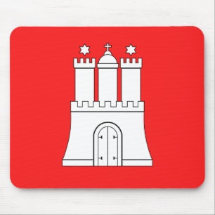 Flag of Hamburg Mouse Pad