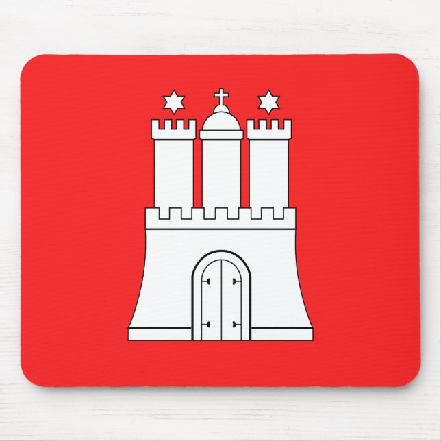 Flag of Hamburg Mouse Pad (Front)