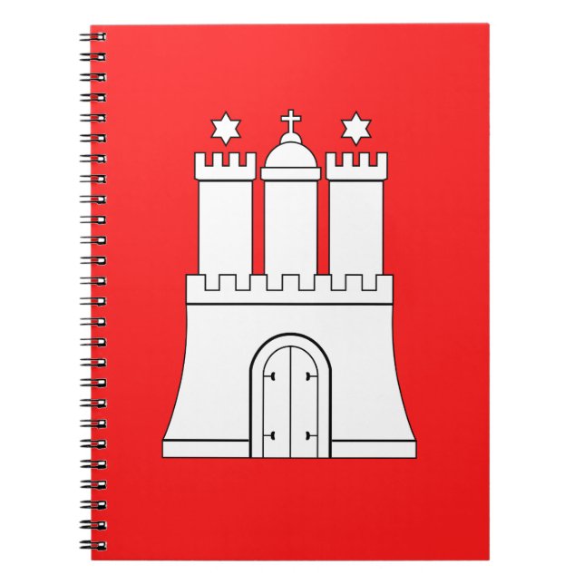 Flag of Hamburg Notebook (Front)