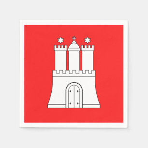 Flag of Hamburg Paper Napkins