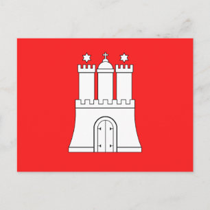 Flag of Hamburg Postcard