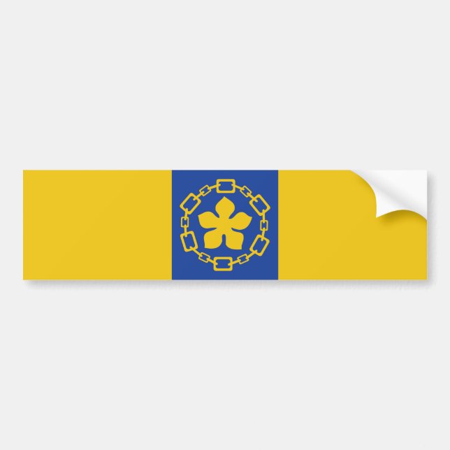 Flag of Hamilton (Ontario, Canada) Bumper Sticker (Front)