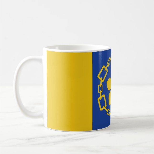 Flag of Hamilton, Ontario Coffee Mug (Left)