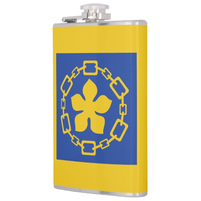 Flag of Hamilton, Ontario Flask (Left)
