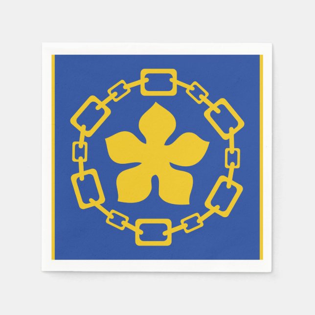 Flag of Hamilton, Ontario  Napkin (Front)