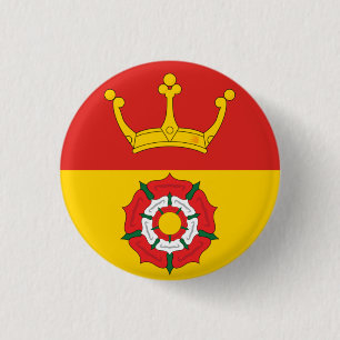 Flag of Hampshire County, England (UK) 3 Cm Round Badge