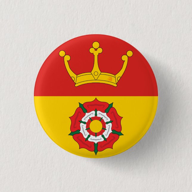 Flag of Hampshire County, England (UK) 3 Cm Round Badge (Front)