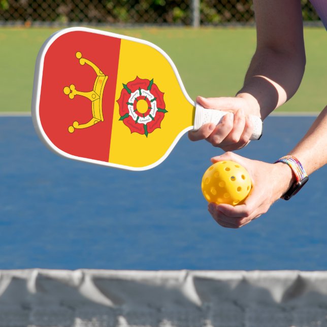 Flag of Hampshire County, England (UK) Pickleball Paddle (Insitu)