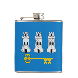Flag of Havana, Cuba Flask