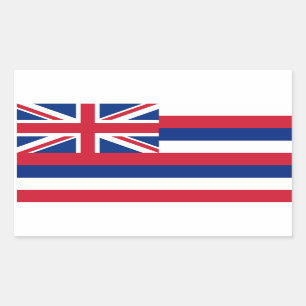 Flag of Hawaii Rectangular Sticker