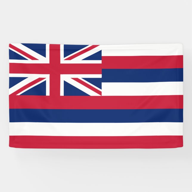 Flag of Hawaii (US State) Banner (Horizontal)