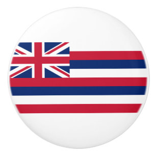 Flag of Hawaii (US State) Ceramic Knob